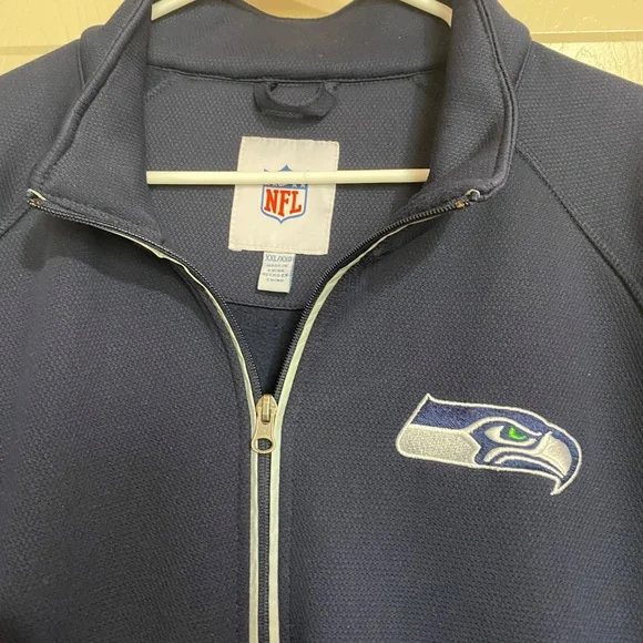 Seattle Seahawks 1/4 Zip Sz 2X - Picture 2 of 8